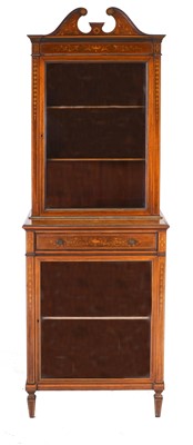 Lot 584 - An Edwardian Rosewood and Marquetry-Inlaid...