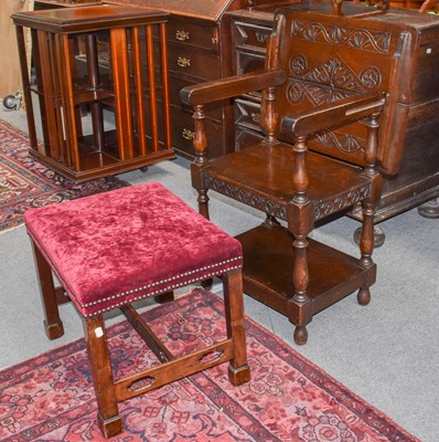 Lot 1097 - A 19th century Chinese Chippendale mahogany stool