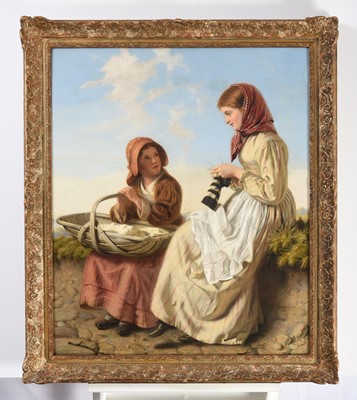 Lot 1106 - John Haynes-Williams (1836-1908) Fisher Girls...