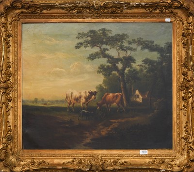 Lot 1048 - British School (19th century) Cattle and goat...