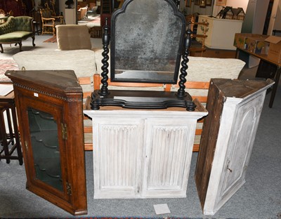 Lot 1250 - A later ebonised Victorian dressing table...