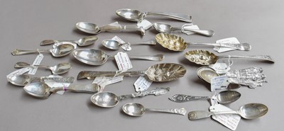 Lot 103 - A Collection of George II Silver Flatware,...