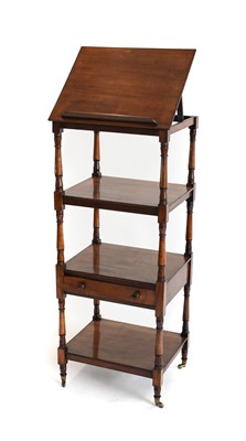 Lot 458 - A Regency Mahogany Four-Tier Whatnot, circa...