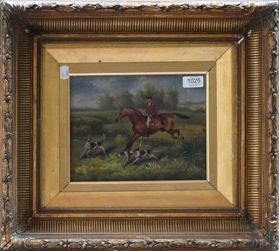 Lot 1025 - T* Holt (19th Century) Mounted huntsman and...