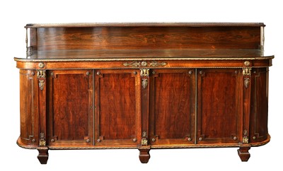 Lot 476 - A Good Regency Rosewood and Gilt Metal-Mounted...