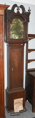 Lot 1178 - An oak eight day longcase clock, circa 1770,...