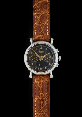 Lot 2178 - A Stainless Steel Chronograph Wristwatch,...