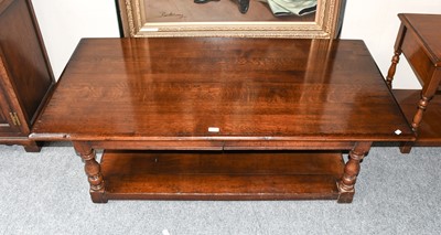 Lot 1302 - A Titchmarsh & Goodwin two drawer coffee table...