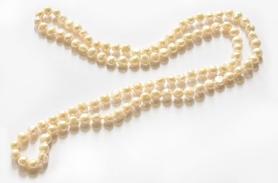 Lot 99 - A Cultured Pearl Necklace, length 92cm...