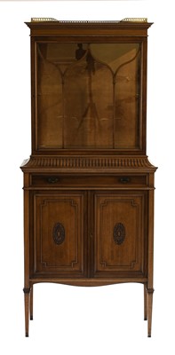 Lot 874 - A Victorian Mahogany Display Cabinet, stamped...