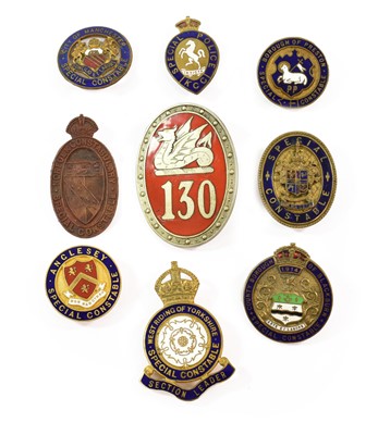 Lot 2098 - Eight Various Special Constable Badges, seven...