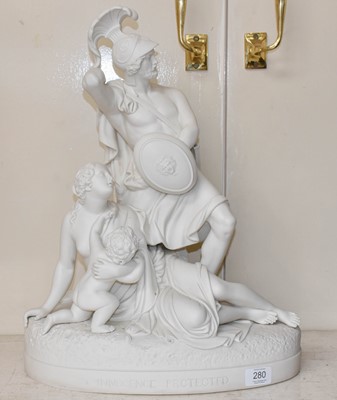 Lot 280 - A Victorian Parian Figure, titled ''Innocence...