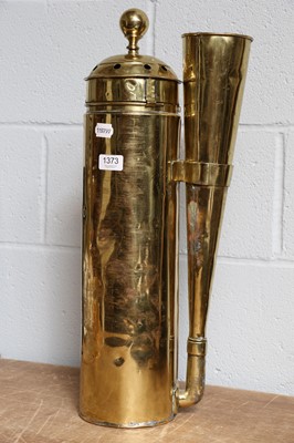 Lot 1373 - A Brass Fog Horn, makers Player & Mitchell,...