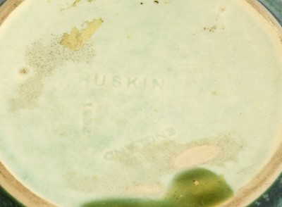 Lot 1017 - A Ruskin Pottery Crystalline Vase, green and...