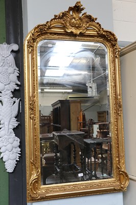 Lot 1138 - A Large Reproduction Gilt Framed Wall Mirror,...