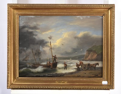 Lot 1048 - Thomas Luny (1759-1837) Smugglers on...