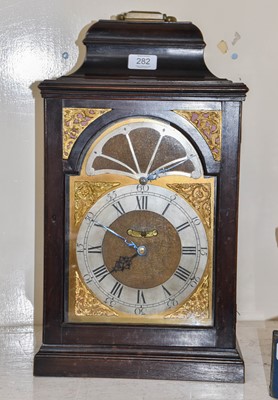 Lot 282 - A Pull Repeat Table Clock, striking on a nest...