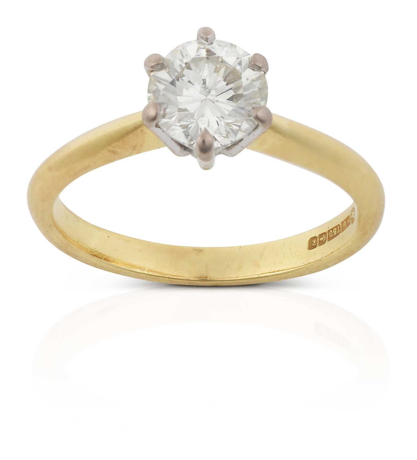 18ct Gold 25pts Solitaire Diamond Ring main image 0