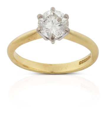 Lot 2259 - An 18 Carat Gold Diamond Solitaire Ring