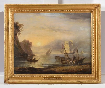 Lot 1044 - Thomas Luny (1759-1837) Sorting the catch at...