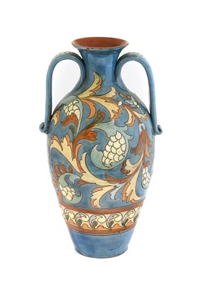 Lot 1027 - A C.H.Brannam Barum Ware Twin-Handled Vase,...