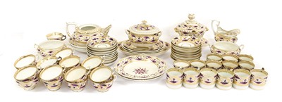 Lot 122 - A Composite Derby Porcelain Tea and Dinner...