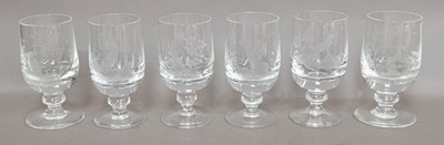 Lot 234 - A Set of six Caithness Goblets by Anne...
