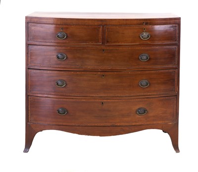 Lot 729 - A Regency Mahogany, Satinwood-Banded, Boxwood...