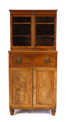 Lot 469 - A Regency Mahogany Secretaire Bookcase, early...