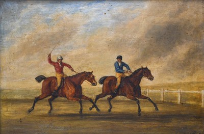 Lot 1167 - British School (19th century) Horse racing...