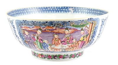 Lot 259 - A Chinese Porcelain Punch Bowl, Qianlong,...