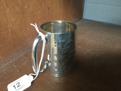 Lot 12 - A Victorian Silver Christening-Mug, by John...