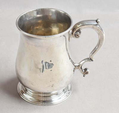 Lot 19 - A George II Silver Mug, Maker's Mark Worn,...