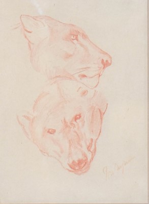 Lot 1090 - John Macallan Swan R.A. (1847-1910) Study of a...