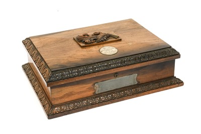 Lot 100 - HMS Royal George: An Oak Box and Cover, of...