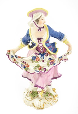 Lot 272 - A Meissen Porcelain Figure of a Dancer, circa...