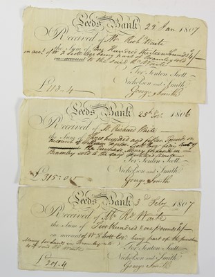 Lot 461 - 3 x Leeds Commercial Bank Cheques, comprising:...