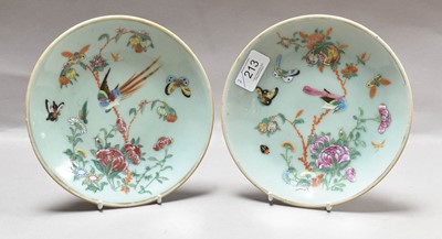 Lot 213 - A Pair of Cantonese Porcelain Plates, mid 19th...