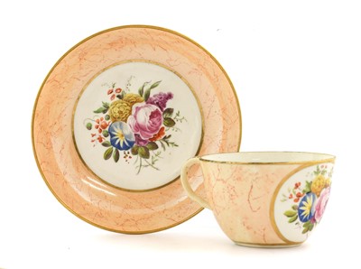 Lot 39 - A Hicks & Meigh Bute Shaped Teacup and Saucer,...