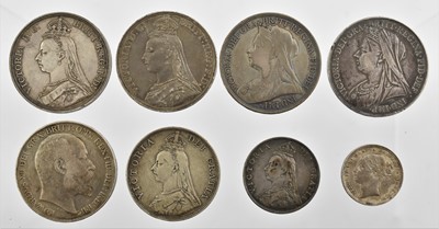 Lot 212 - 8 x British Silver Coins, to include: 7 x...