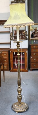 Lot 1135 - A Carved Giltwood Standard Lamp, 135cm high...