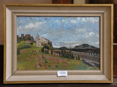 Lot 1035 - Anne Arkell ''Sesimbra Castle, Portugal'',...