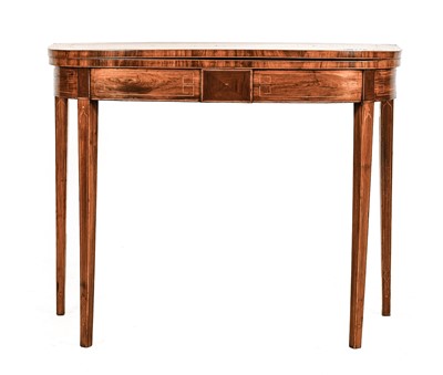 Lot 814 - A George III Satinwood, Boxwood and...