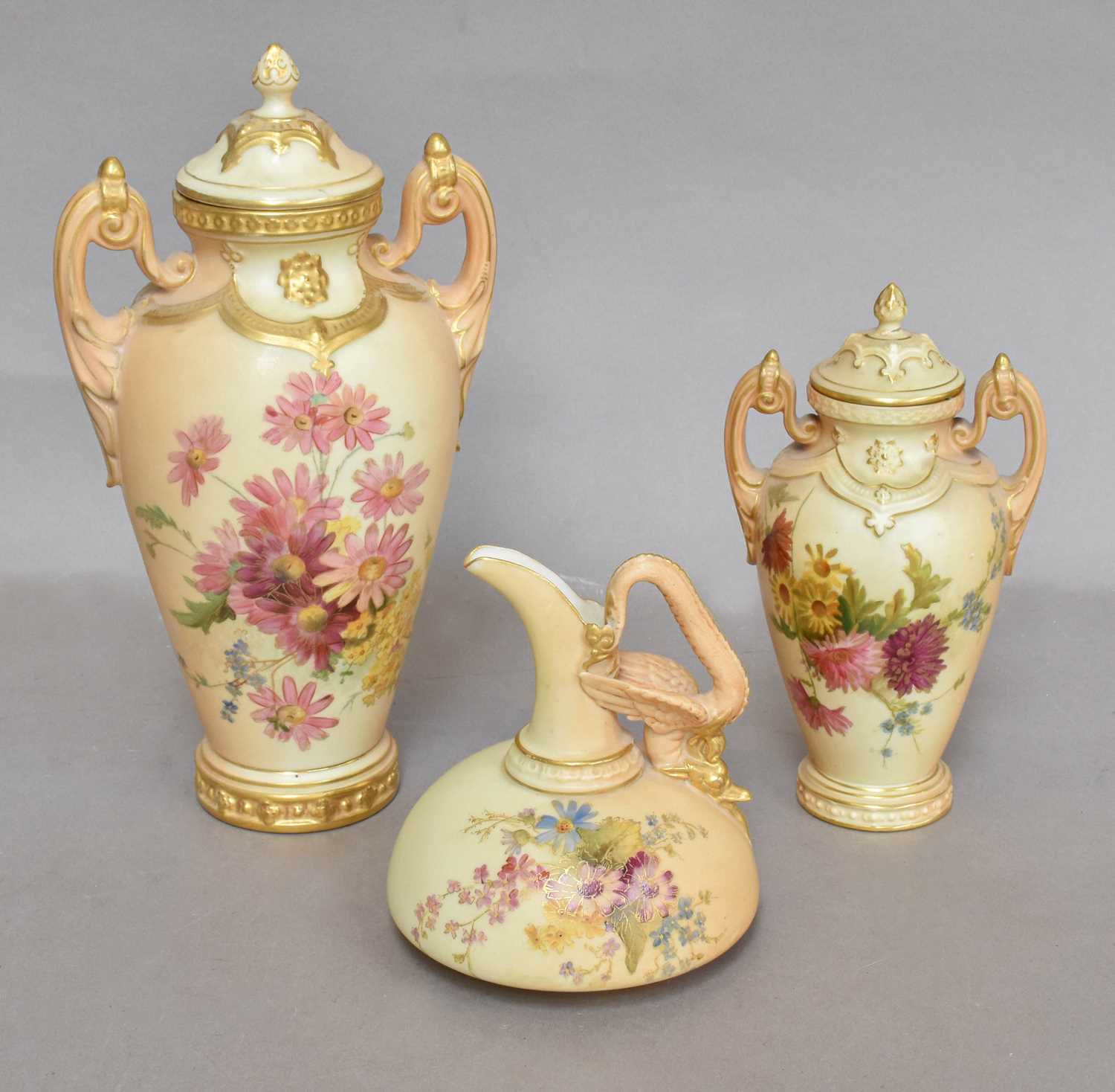 Lot 174 - A Cased Royal Worcester Six Place Coffee Set,...