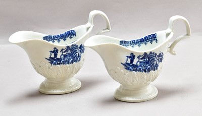 Lot 241 - A Pair of Liverpool Porcelain Creamboats,...