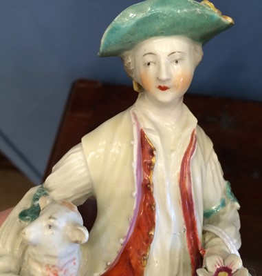 Lot 235 - A Pair of Derby Porcelain Figures of a Lady...