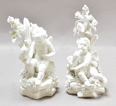 Lot 242 - A Pair of Derby Bisque Figures, circa 1775,...