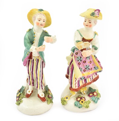 Lot 236 - A Pair of Derby Porcelain Figures of New...