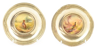 Lot 265 - A Pair of Silver-Mounted Royal Worcester...