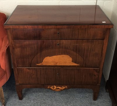 Lot 1135 - A Continental Mahogany Chest of Drawers, 19th...